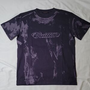 Louis Vuitton Men’s Overprinted Graphic Tee with Script Logo